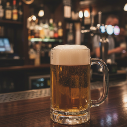 Panelled Beer Mug 2/3 Pint Schooner CE