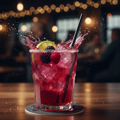 Black Cocktail Paper Straw