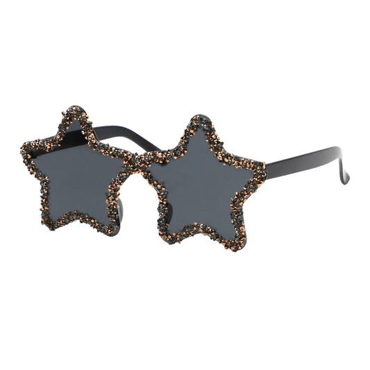 Black Rhinestone Sunglasses