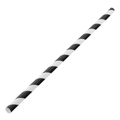 Black and White Stripped Paper Straws