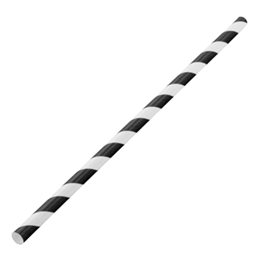 Black and White Stripped Paper Straws