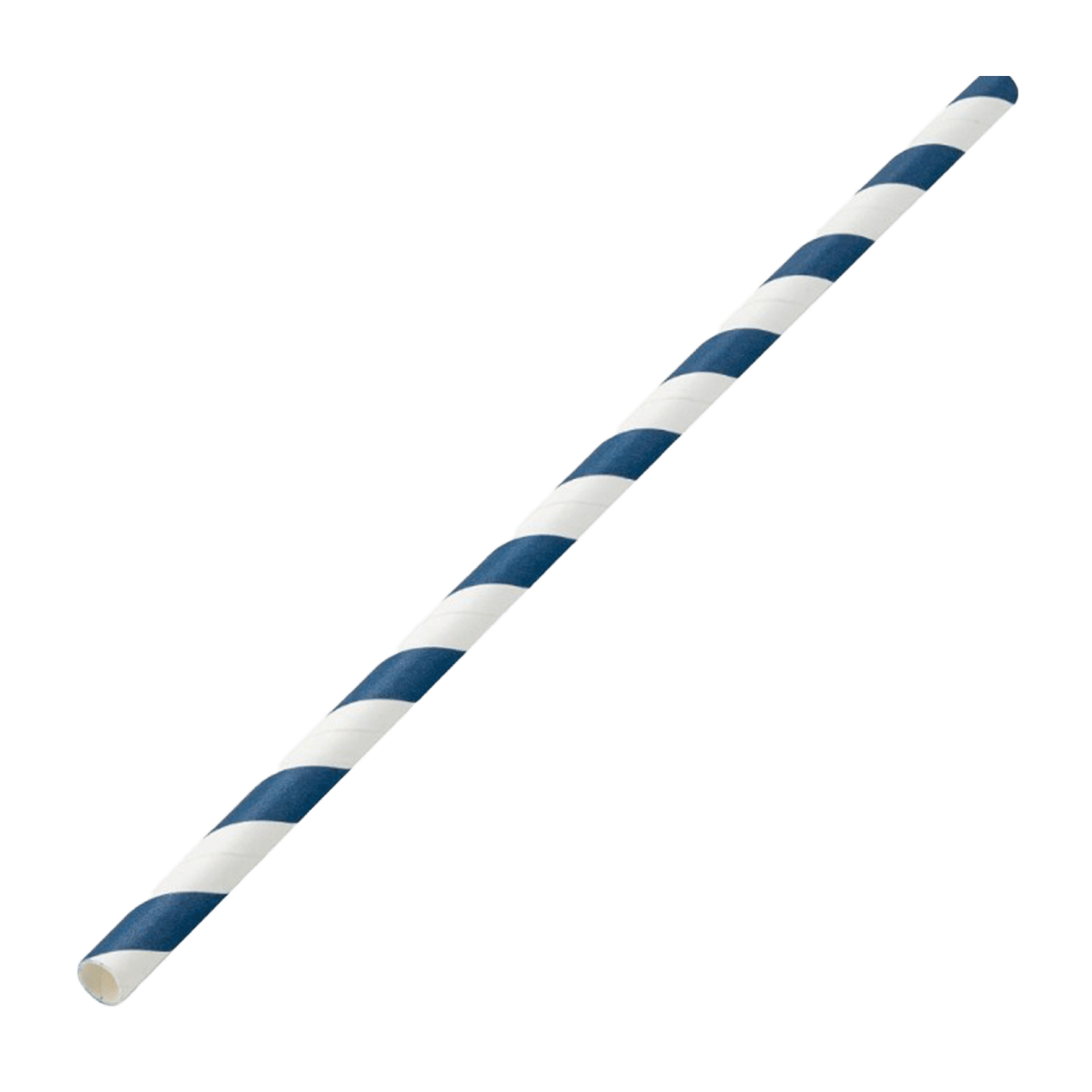 Blue and White Striped Paper Straw – Global Barstuff