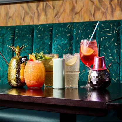 Blue and White Striped Paper Straw