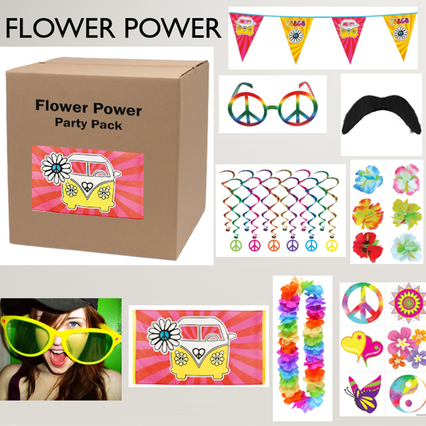 Flower Power Party Pack