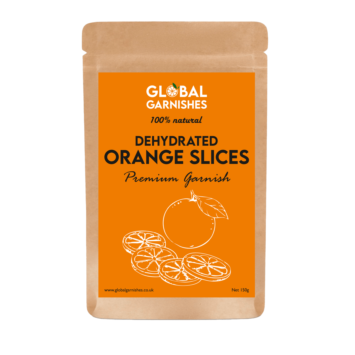 Global Garnishes dried orange slices for cocktails 150g