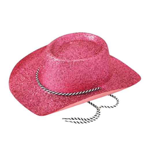 Pink Glitter Cowboy Hat