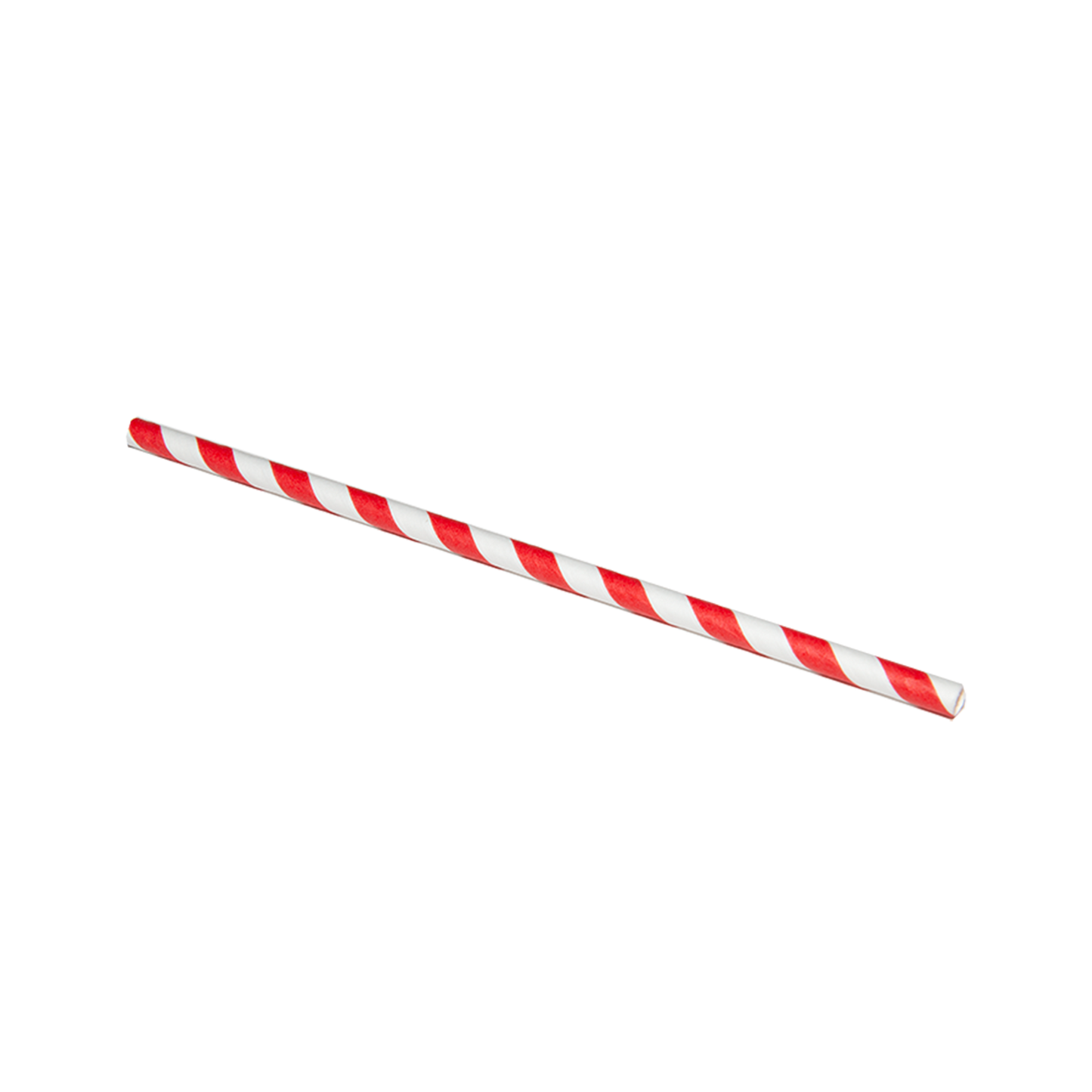 Red and White Stripe Paper Straws