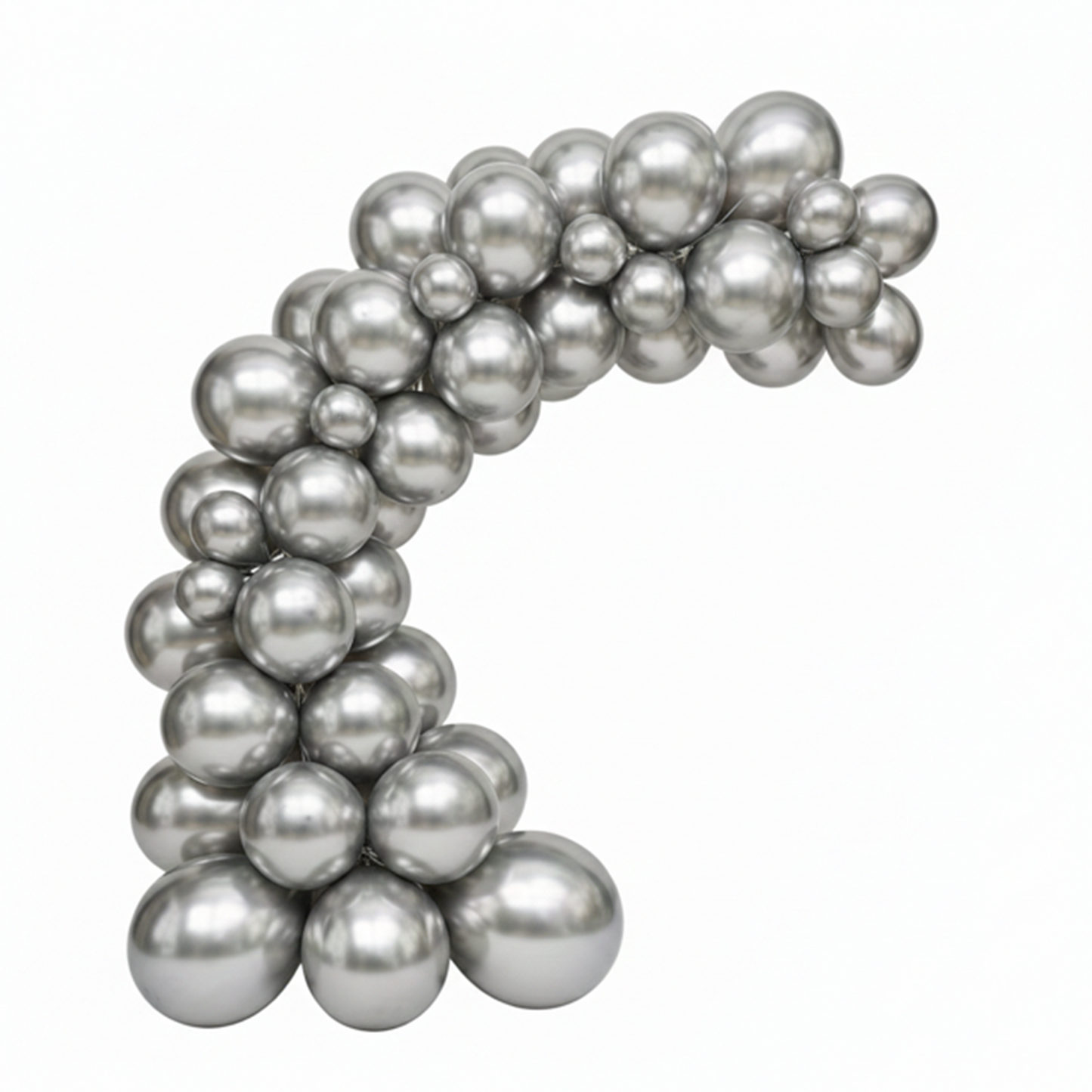 Silver Balloon Arch